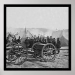 Howitzer Gun and Butterfield's Brigade 1862 posters