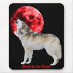 Howl at the red Moon mousepads