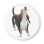Howling Basset Hound Magnet