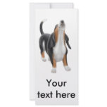 Howling Basset Hound Rack Card