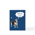 Howling Beagle Animal Dog Thank You Card