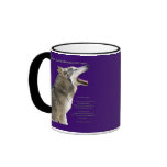 Howling Grey Wolf Coffee Mug