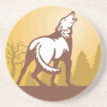 Howling Wild Drink Coaster