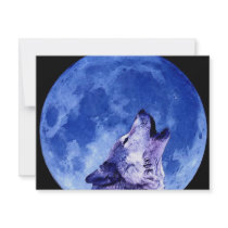 Howling Wolf at Moon