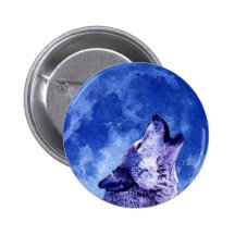 Howling Wolf at Moon Pins