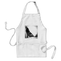 Howling Wolf in Snow Apron