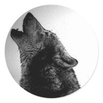 Howling Wolf in Snow