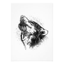 Howling Wolf Invitation
