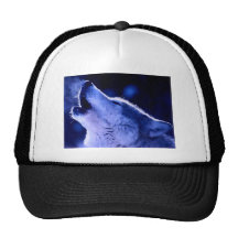 Howling Wolf Mesh Hats