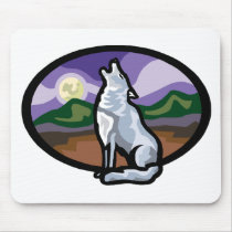 Howling Wolf Mouse Pad