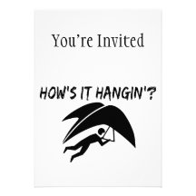 How's It Hangin Hang Glider Custom Announcement