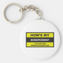 Hows My Scratching Keychain