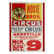 Hoxie Bros. Circus Greeting Cards