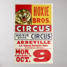 Hoxie Bros. Circus Poster