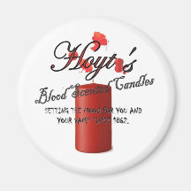 Hoyt's Blood Scented Candles Refrigerator Magnet