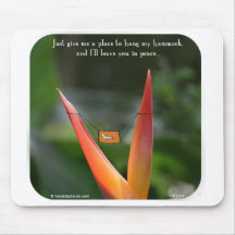 HP5119 "Harold's Planet", hammock, peace, leave, r Mouse Pads