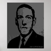 HP Lovecraft Portrait Poster