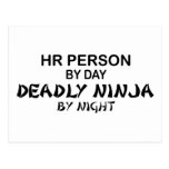 HR Person Deadly Ninja Post Cards