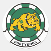 HS-7 Dustydogs Round Sticker
