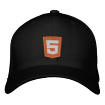 HTML 5 EMBROIDERED BASEBALL CAP