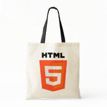 HTML 5 logo Canvas Bags