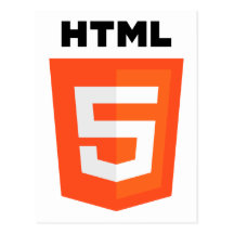 HTML 5 logo Postcard