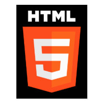 HTML 5 Logo Postcard