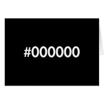 HTML Black RGB Greeting Card