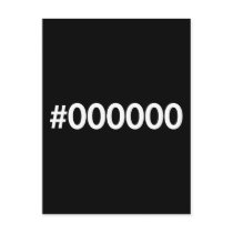 HTML Black RGB Post Cards