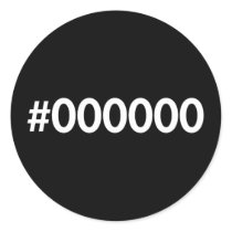 HTML Black RGB Sticker