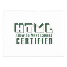 HTML Certified Ladies Postcards
