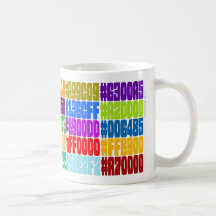 HTML Colour Mug. (Hex RGB Color Specs)