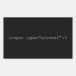HTML Input Alcohol Sticker
