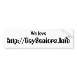 http://GaySeniors.Info, We love bumper stickers