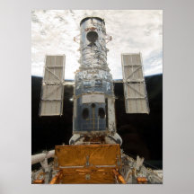 Hubble Space Telescope & Atlantis Print