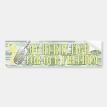 hubby freedom bumper sticker