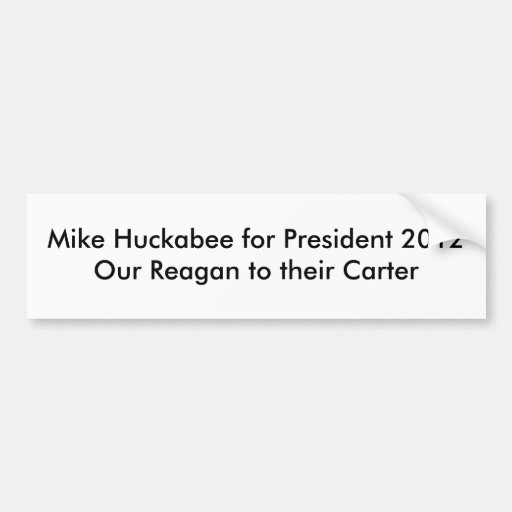 Huck 2012 Reagan V Carter Sticker Bumper Stickers
