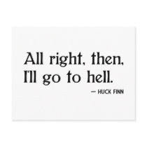 Huck Finn on Hell