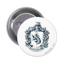 Hufflepuff Crest Blue Pinback Buttons