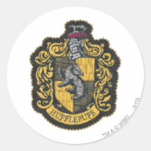 Hufflepuff Crest Round Sticker