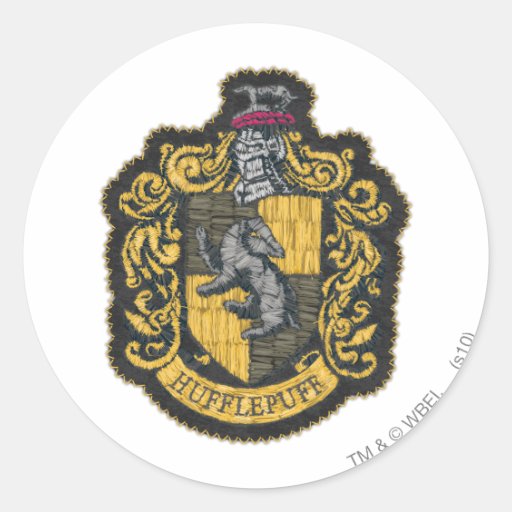 Hufflepuff Crest Round Sticker