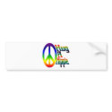 hug a hippie bumper stickers