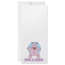 hug a hippo full color rack card