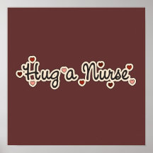Hug a Nurse T-shirts and Gifts Print