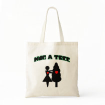 Hug a Tree w/Hearts Canvas Bags