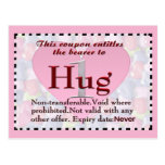 Hug Coupon Postcard
