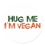 Hug Me I'M Vegan stickers