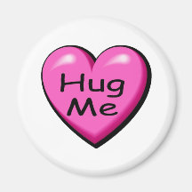 Hug Me Valentine Candy Heart Fridge Magnets