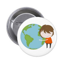 Hug the world button