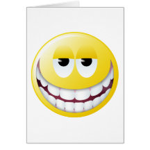 Huge Smile Smiley Face Card